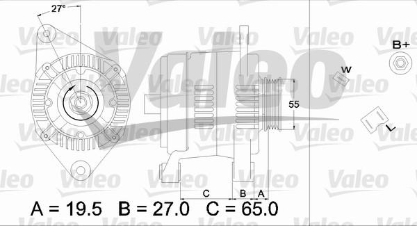 Valeo 436447 - Генератор unicars.by