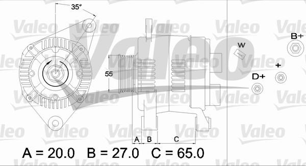 Valeo 436465 - Генератор unicars.by