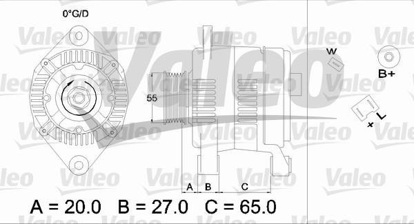 Valeo 436463 - Генератор unicars.by