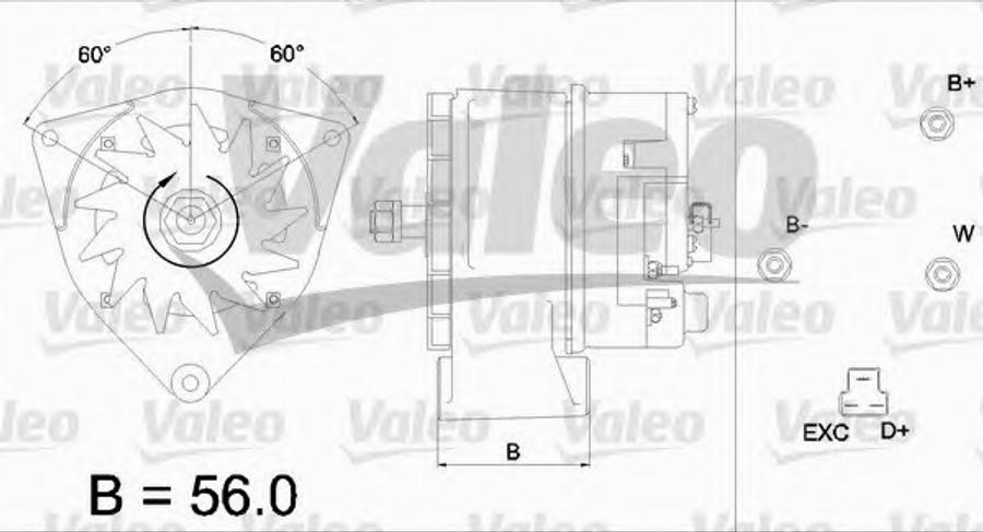 Valeo 436 419 - Генератор unicars.by