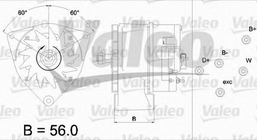 Valeo 436 414 - Генератор unicars.by