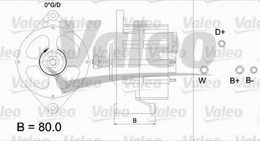 Valeo 436431 - Генератор unicars.by