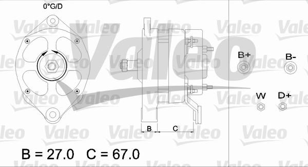 Valeo 436433 - Генератор unicars.by