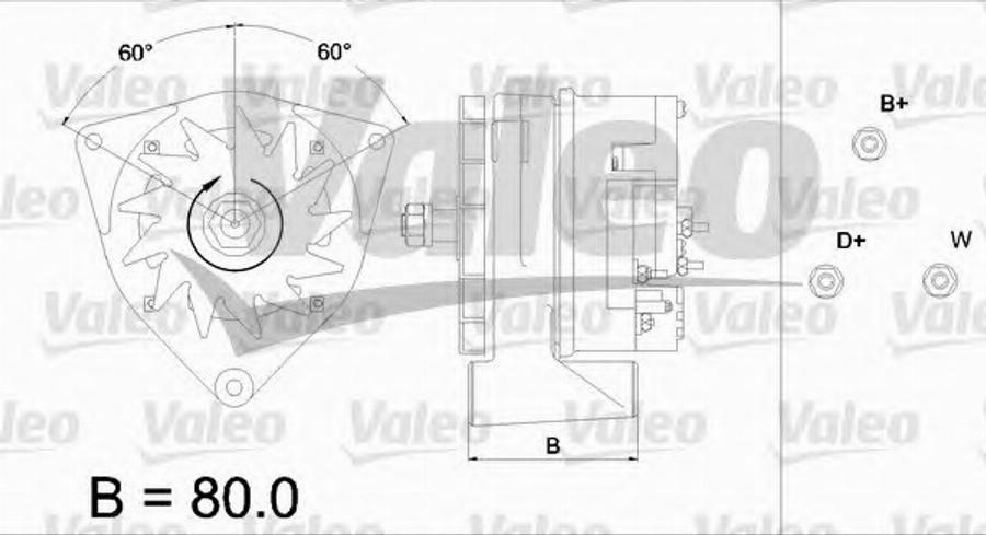 Valeo 436 423 - Генератор unicars.by