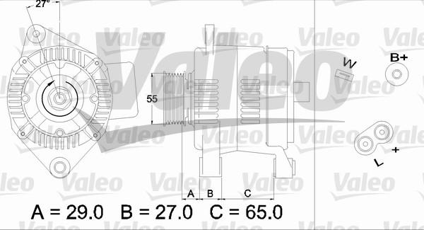 Valeo 436470 - Генератор unicars.by