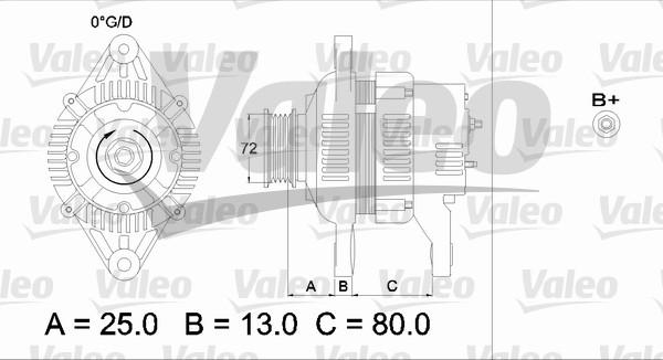 Valeo 436545 - Генератор unicars.by