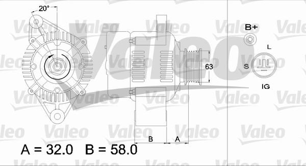 Valeo 436541 - Генератор unicars.by