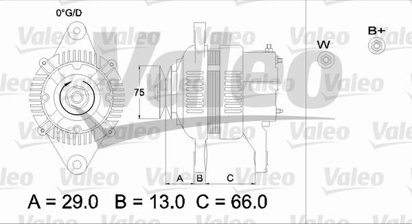 Valeo 436542 - Генератор unicars.by