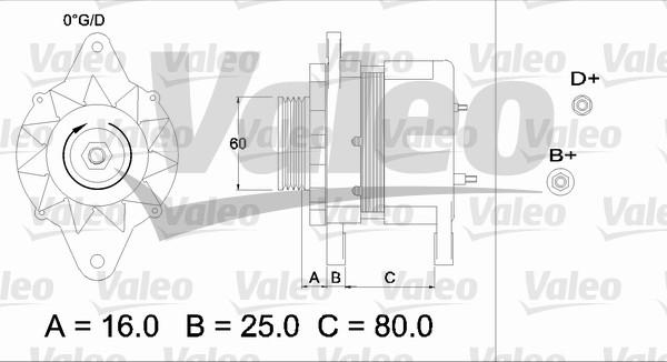 Valeo 436547 - Генератор unicars.by