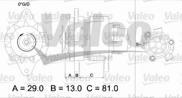 Valeo 436550 - Генератор unicars.by