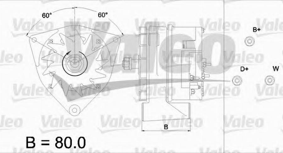 Valeo 436558 - Генератор unicars.by