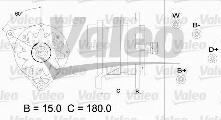 Valeo 436566 - Генератор unicars.by