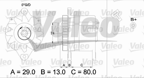 Valeo 436505 - Генератор unicars.by