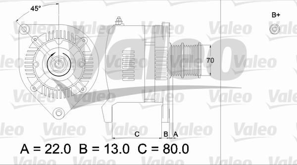 Valeo 436508 - Генератор unicars.by