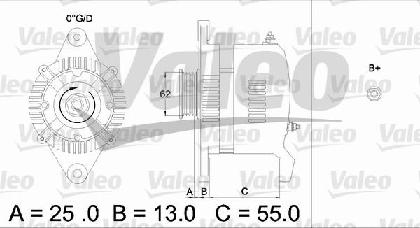 Valeo 436503 - Генератор unicars.by