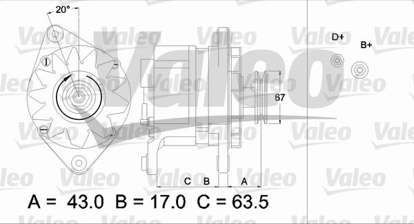 Valeo 436587 - Генератор unicars.by