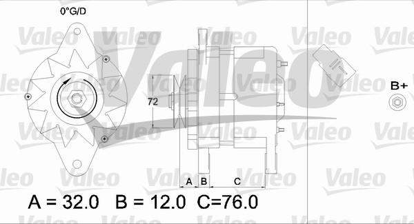 Valeo 436535 - Генератор unicars.by