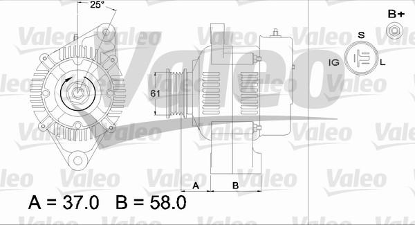 Valeo 436538 - Генератор unicars.by