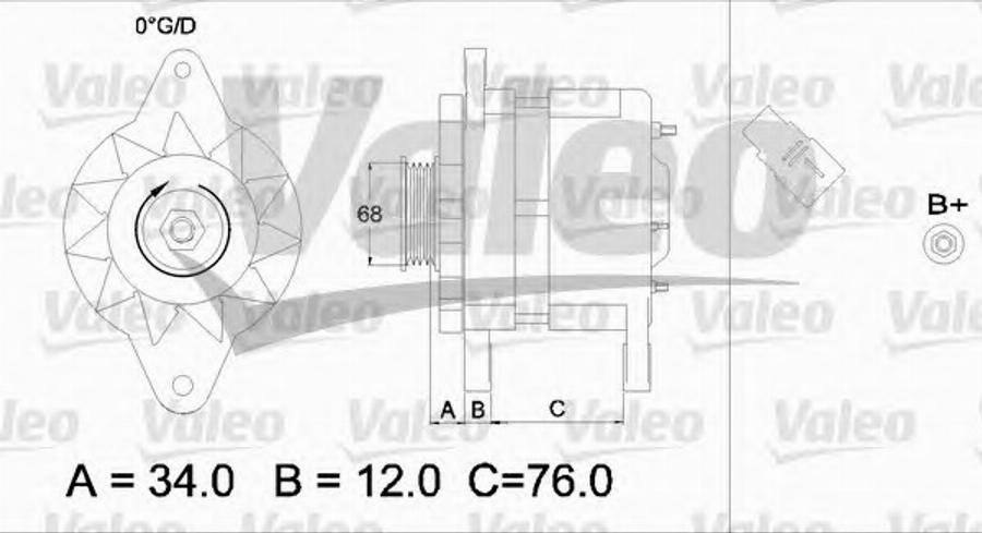 Valeo 436533 - Генератор unicars.by