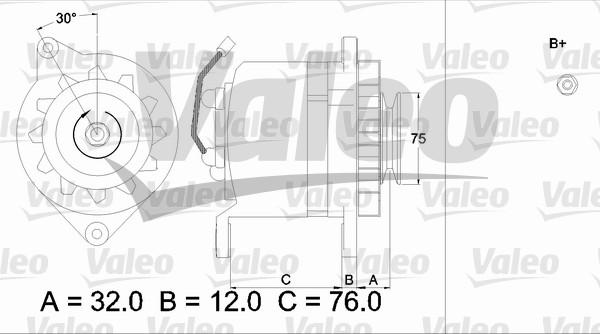 Valeo 436532 - Генератор unicars.by