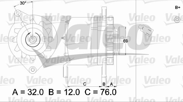 Valeo 436526 - Генератор unicars.by