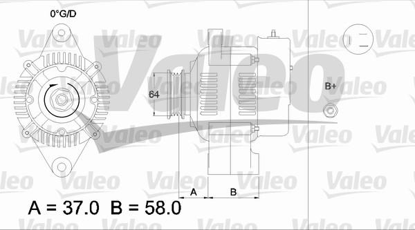 Valeo 436520 - Генератор unicars.by