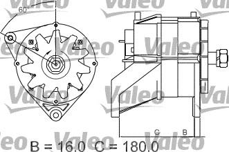 Valeo 436570 - Генератор unicars.by