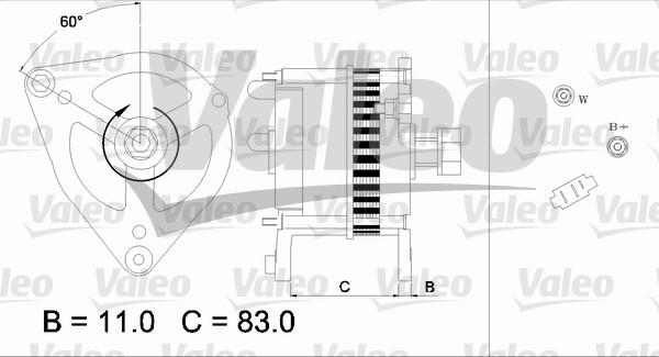 Valeo 436692 - Генератор unicars.by