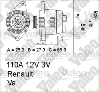 Valeo 436649 - Генератор unicars.by