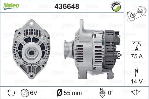 Valeo 436648 - Генератор unicars.by