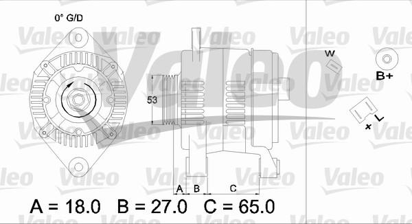 Valeo 436647 - Генератор unicars.by