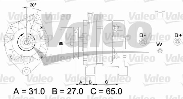 Valeo 436651 - Генератор unicars.by