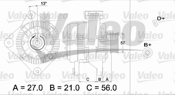 Valeo 436653 - Генератор unicars.by