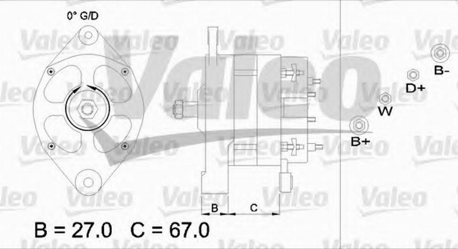 Valeo 436652 - Генератор unicars.by