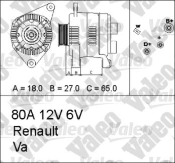 Valeo 436661 - Генератор unicars.by