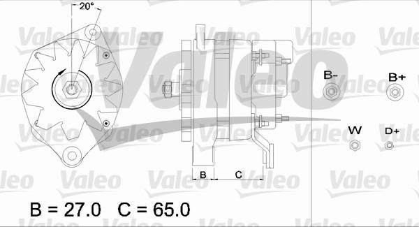 Valeo 436663 - Генератор unicars.by