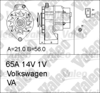 Valeo 436601 - Генератор unicars.by