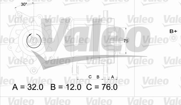 Valeo 436608 - Генератор unicars.by