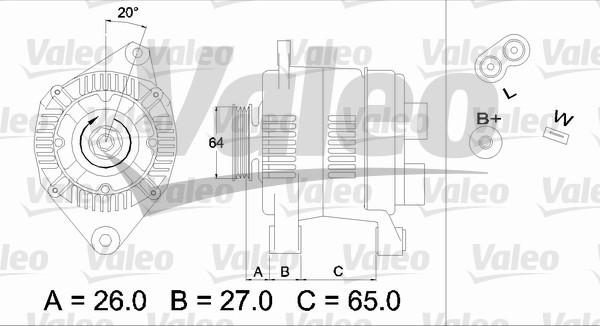 Valeo 436615 - Генератор unicars.by