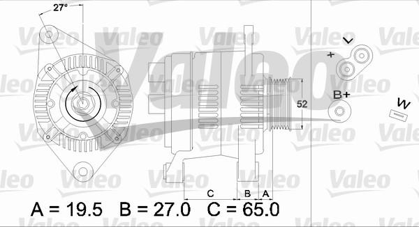 Valeo 436616 - Генератор unicars.by