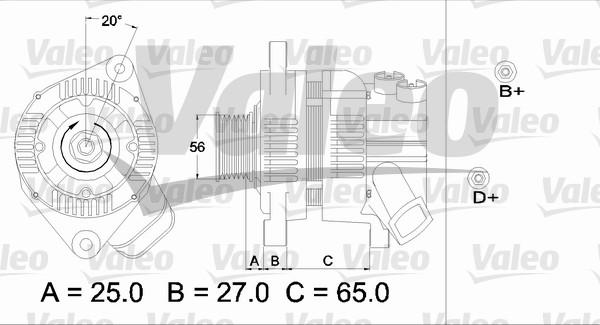 Valeo 436612 - Генератор unicars.by