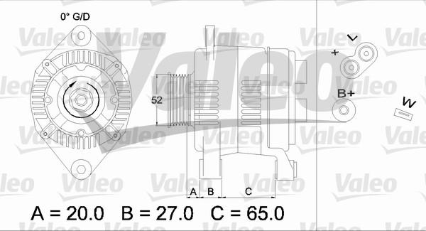 Valeo 436617 - Генератор unicars.by