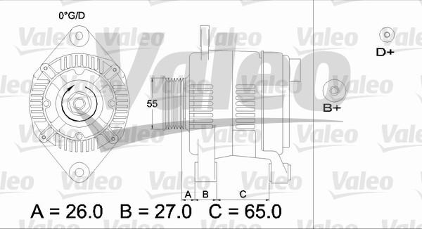 Valeo 436635 - Генератор unicars.by