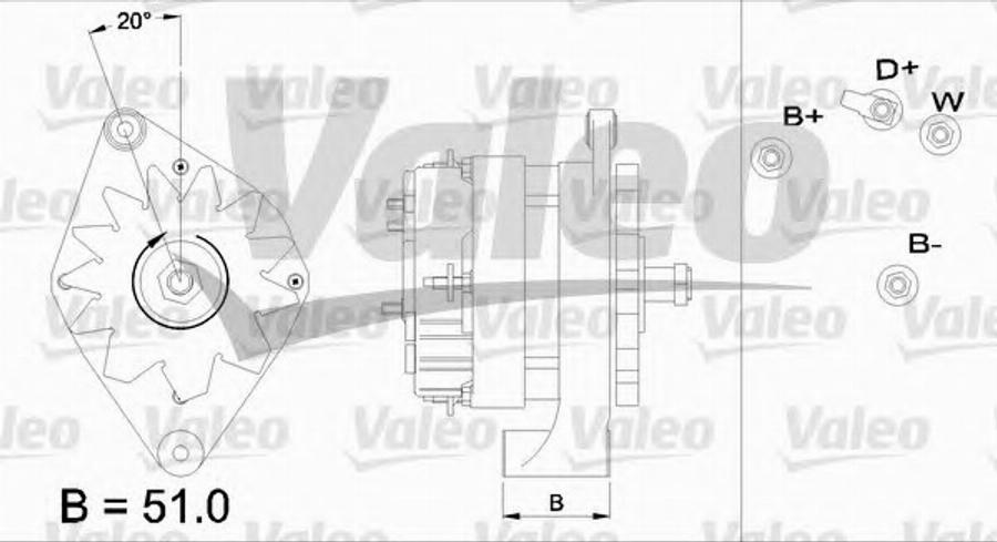 Valeo 436638 - Генератор unicars.by