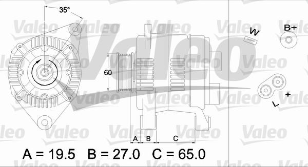 Valeo 436637 - Генератор unicars.by