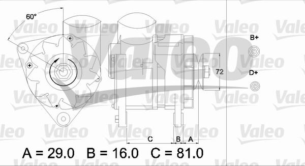 Valeo 436622 - Генератор unicars.by