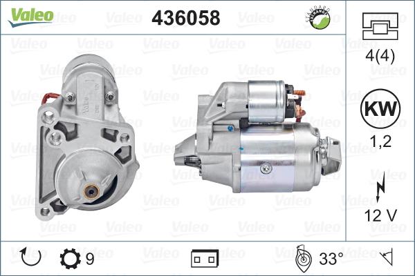 Valeo 436058 - Стартер unicars.by