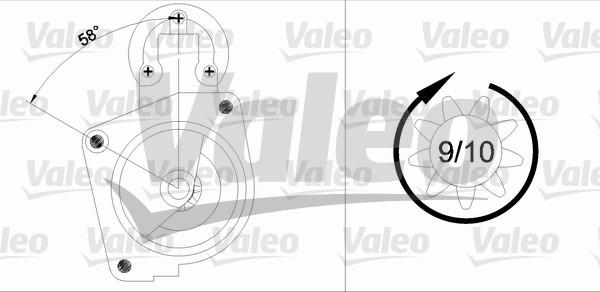 Valeo 436008 - Стартер unicars.by