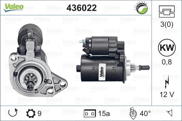 Valeo 436022 - Стартер unicars.by