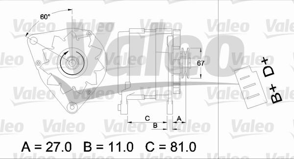 Valeo 436144 - Генератор unicars.by